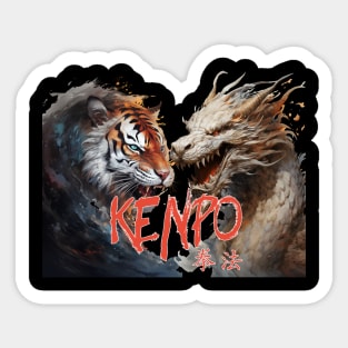 Kenpo Tiger & Dragon Sticker